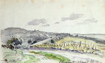 Veduta di Clamart, 1864 da Johan Barthold Jongkind